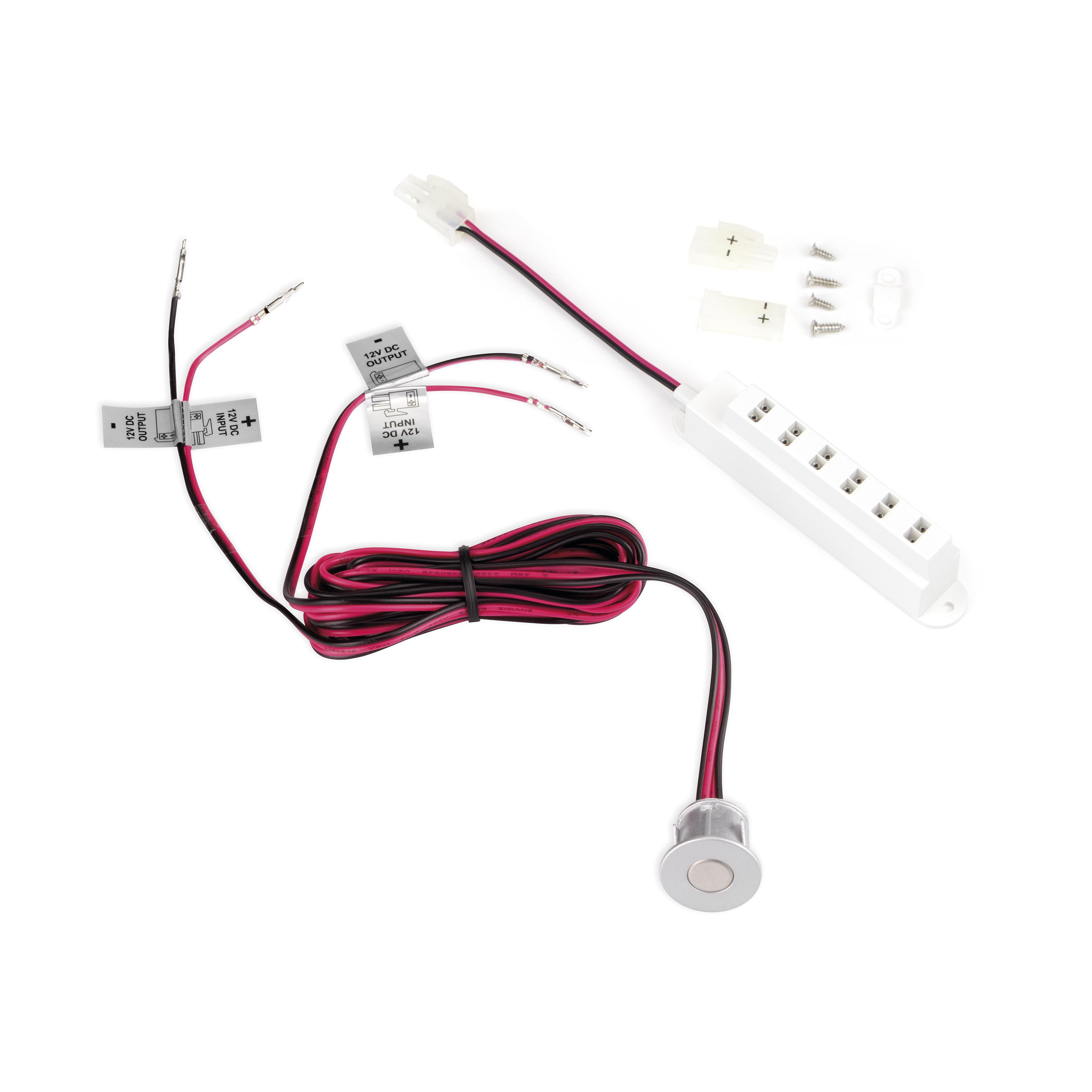 LED Sensor Dot Ø16 switch/dimmer (Schalter) 12V DC / 24V DC, 12V DC - 24V  DC, Grau metallic, Kunststoff